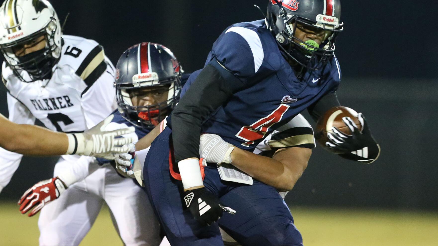 No. 4 Bearcats run over No. 9 Falkner in second-round rout